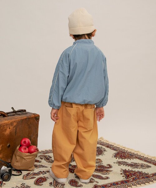 BREEZE（ブリーズ）の「【ジュニア対応】ワイドタックパンツ（その他パンツ・キッズ・ブラック/カーキ/イエロー/ミント/インディゴブルー/チェック/キャメル/ピンク・90/100/110/140/120/130/150）」の16枚目の写真