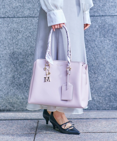 JILL by JILL STUART(ジルバイジルスチュアート)の「◇SVPスカーフトートバッグ(トートバッグ・レディース・グレー/ブラック/ピンク・FREE)」の3枚目の写真