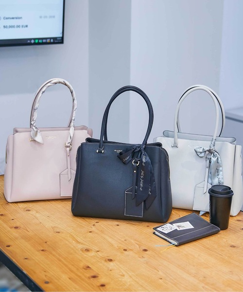 JILL by JILL STUART(ジルバイジルスチュアート)の「◇SVPスカーフトートバッグ(トートバッグ・レディース・グレー/ブラック/ピンク・FREE)」の14枚目の写真