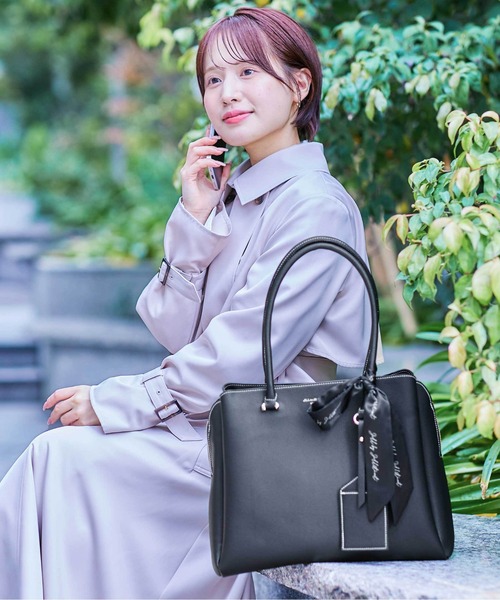 JILL by JILL STUART(ジルバイジルスチュアート)の「◇SVPスカーフトートバッグ(トートバッグ・レディース・グレー/ブラック/ピンク・FREE)」の4枚目の写真