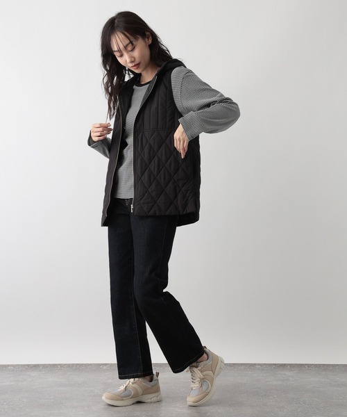 FOUND GOOD（ファウンドグッド）の「あったか綿クルーロンT（Tシャツ/カットソー・レディース・ホワイト系5/ブルー系2/グレー系/ブラック/ベージュ/グレー系8・M/L/S）」の13枚目の写真