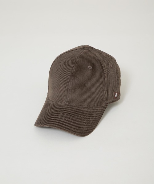 Healthknit（ヘルスニット）の「別注　コーデュロイペナント刺繍キャップ（キャップ・メンズ・ブラック/ブラウン/グレー・FREE）」の3枚目の写真