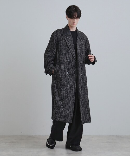 セール】ツイードダブルオーバーコート（チェスターコート）｜tk.TAKEO