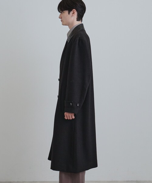 tk.TAKEO KIKUCHI（ティーケータケオキクチ）の「ツイードダブルオーバーコート（チェスターコート・メンズ・ブラック系6/ブラック・03/02/01）」の20枚目の写真