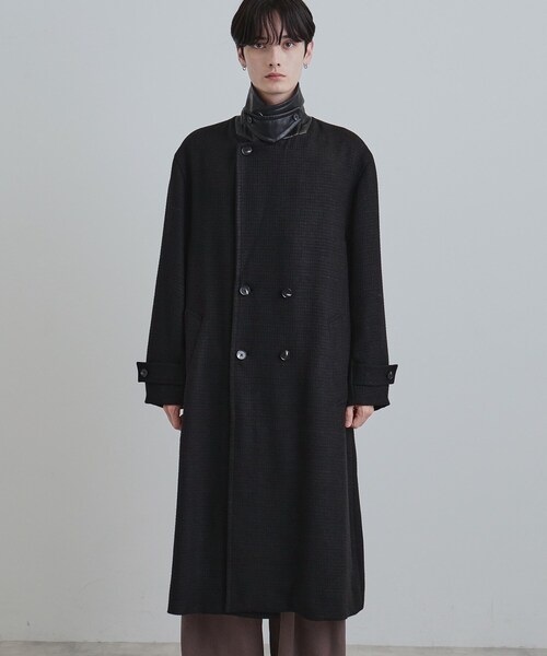 tk.TAKEO KIKUCHI（ティーケータケオキクチ）の「ツイードダブルオーバーコート（チェスターコート・メンズ・ブラック系6/ブラック・03/02/01）」の22枚目の写真