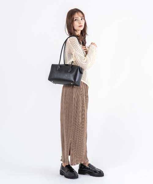 ADD CULUMN(アドカラム)の「【ADD CULUMN/アドカラム】ボストントートバッグ LOP BOSTON M(ショルダーバッグ・レディース・ブラック/ラベンダー・FREE)」の17枚目の写真