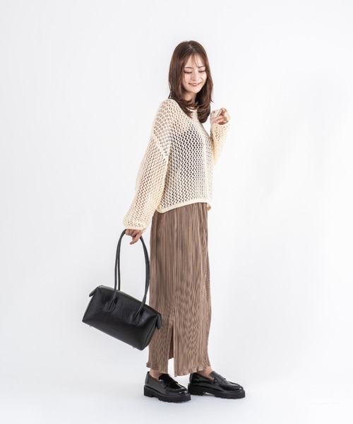 ADD CULUMN(アドカラム)の「【ADD CULUMN/アドカラム】ボストントートバッグ LOP BOSTON M(ショルダーバッグ・レディース・ブラック/ラベンダー・FREE)」の18枚目の写真