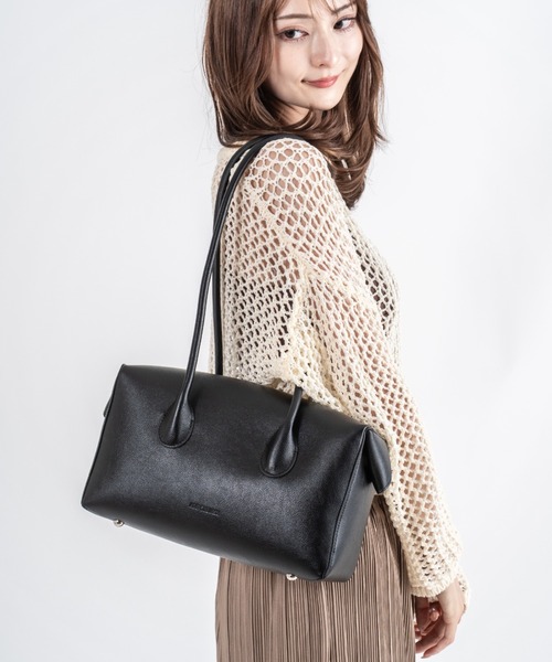 ADD CULUMN(アドカラム)の「【ADD CULUMN/アドカラム】ボストントートバッグ LOP BOSTON M(ショルダーバッグ・レディース・ブラック/ラベンダー・FREE)」の14枚目の写真