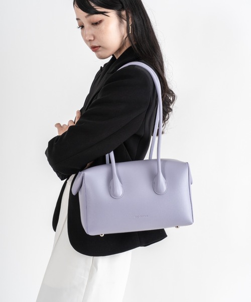 ADD CULUMN(アドカラム)の「【ADD CULUMN/アドカラム】ボストントートバッグ LOP BOSTON M(ショルダーバッグ・レディース・ブラック/ラベンダー・FREE)」の19枚目の写真
