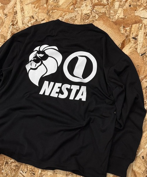 NESTA BRAND(ネスタブランド)の「【NESTA BRAND/ネスタブランド】オーバーサイズ ロンT 長袖 Tシャツ(Tシャツ/カットソー・キッズ・ホワイト系その他/チャコール/ネイビー/オフホワイト/杢グレー/ダークグリーン/ブラック系その他/ブラック・110/120/130/140/150/160)」の5枚目の写真