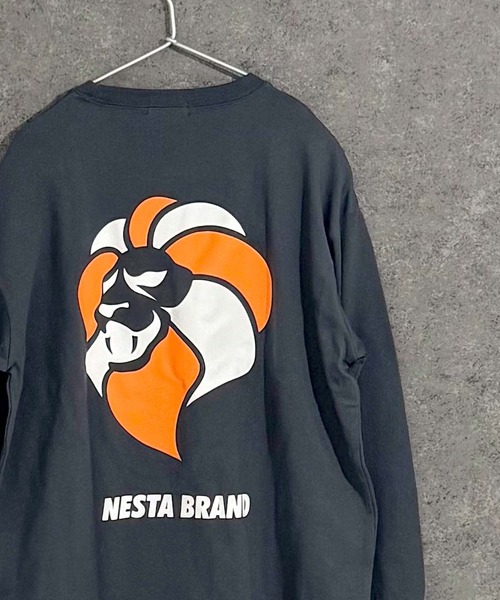 NESTA BRAND(ネスタブランド)の「【NESTA BRAND/ネスタブランド】オーバーサイズ ロンT 長袖 Tシャツ(Tシャツ/カットソー・キッズ・ホワイト系その他/チャコール/ネイビー/オフホワイト/杢グレー/ダークグリーン/ブラック系その他/ブラック・110/120/130/140/150/160)」の11枚目の写真