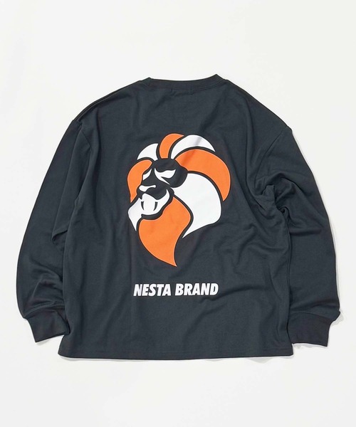 NESTA BRAND(ネスタブランド)の「【NESTA BRAND/ネスタブランド】オーバーサイズ ロンT 長袖 Tシャツ(Tシャツ/カットソー・キッズ・ホワイト系その他/チャコール/ネイビー/オフホワイト/杢グレー/ダークグリーン/ブラック系その他/ブラック・110/120/130/140/150/160)」の19枚目の写真