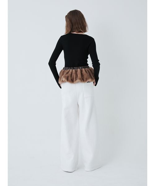SORIN（ソリン　）の「Fake Mink Skirt Belt/フェイクミンクスカートベルト（スカート・レディース・ブラック/モカ・F）」の21枚目の写真