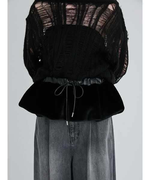 SORIN（ソリン　）の「Fake Mink Skirt Belt/フェイクミンクスカートベルト（スカート・レディース・ブラック/モカ・F）」の22枚目の写真