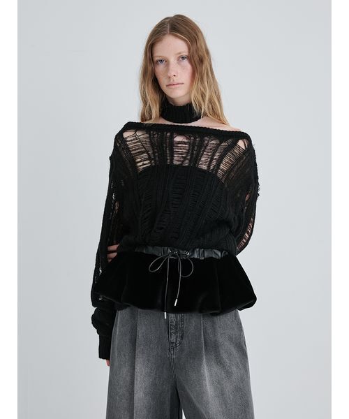 SORIN（ソリン　）の「Fake Mink Skirt Belt/フェイクミンクスカートベルト（スカート・レディース・ブラック/モカ・F）」の20枚目の写真