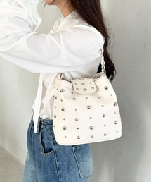 MYMOOD. | スタッズ付き2WAY ハンド ショルダーバッグ(ハンドバッグ)
