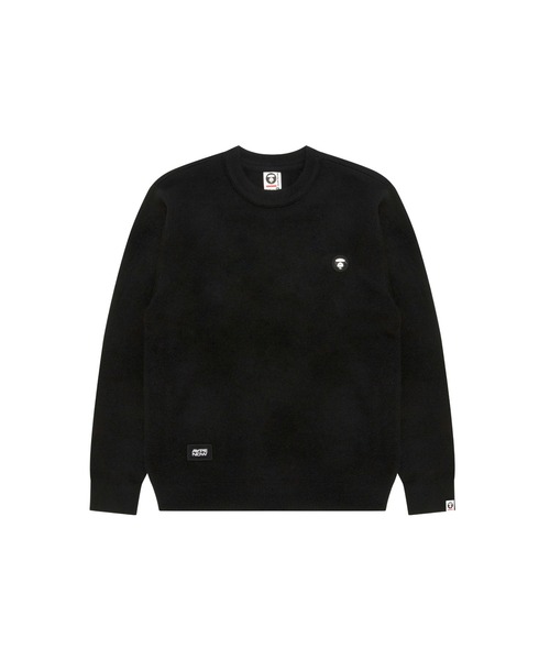 AAPE BY A BATHING APE（エーエイプバイアベイシングエイプ）の「AAPE NOW KNIT（ニット/セーター・メンズ・イエロー/ベージュ系その他5/ブラック・MEDIUM/SMALL/LARGE/X-LARGE）」の2枚目の写真