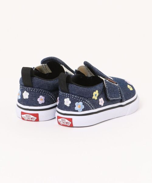 VANS(バンズ)の「VANS ヴァンズ 12-165(H)SLIP ON スリッポン V98TDL DFLW DENIM/WHITE(スニーカー・キッズ・ブルー・15.5/15 /14.5/14/13.5/13/12.5/12/16.5/16)」の2枚目の写真