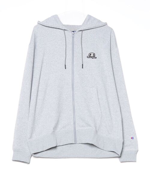 Champion（チャンピオン）の「チャンピオン  TW TERRY ZIP HOODED SWEATSHIRT_（スウェット・メンズ・グレー/ホワイト・M/L/LL）」の2枚目の写真