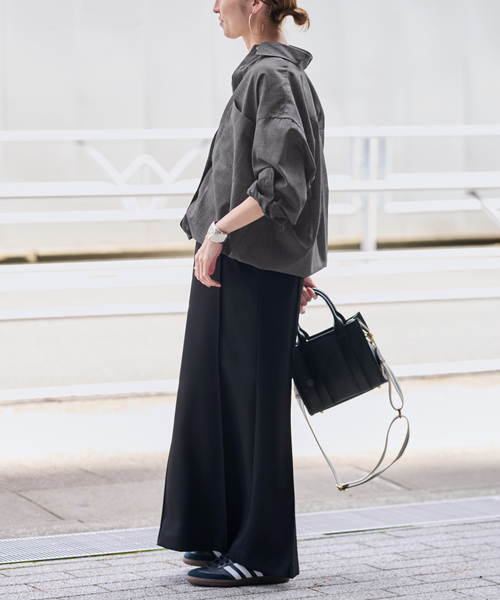 フレームワーク　Framework シアートロドロストレギュラーシャツ　ネイビー フレームワーク FRAMeWORK ≪≫シアートロドロストレギュラーシャツ