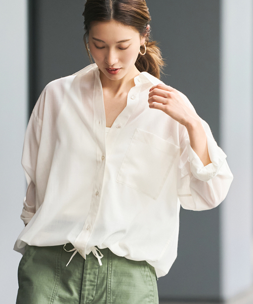 リネンドロストシャツ FRAMeWORK｜≪追加≫フレンチリネンドロストシャツ | Rakuten Fashion