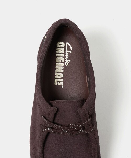 セール】＜Clarks Originals＞ワラビーブーツ パープル GORE-TEX
