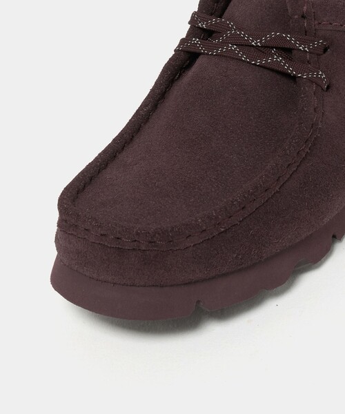 セール】＜Clarks Originals＞ワラビーブーツ パープル GORE-TEX