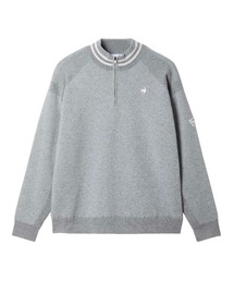 ハーフジップ」に該当するメンズのニット/セーター（グレー/灰色系