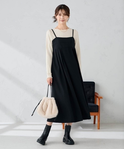 a.v.v(アーヴェヴェ)の「ボートネックラメトップス(Tシャツ/カットソー・レディース・グレー/アイボリー・38/36/40)」の9枚目の写真