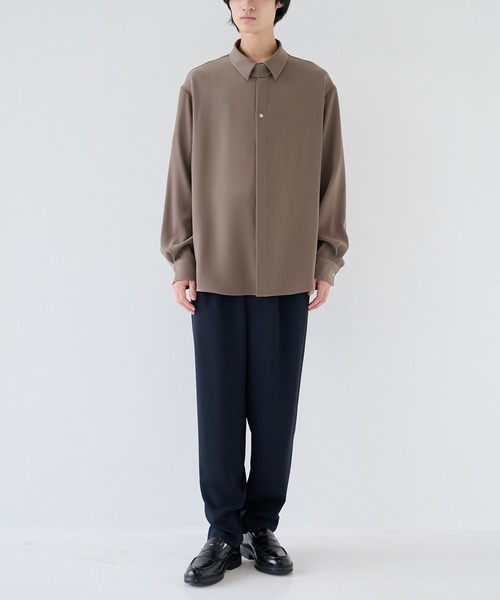 cullni スラックス ブラウン 新品未使用品 CULLNI（クルニ） スラックス DJ松永コラボ別注 BELTED ZIP SLACKS
