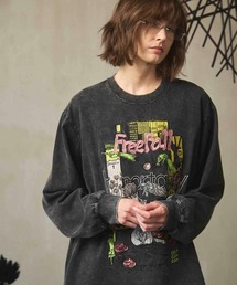 MAISON SPECIAL(]XyV)́sUNISEXtArtist Graphical Embroidery Prime-Over Crew Neck Long Sleeve T-Shirt/A[eBXgOtBJGuC_[vCI[o[N[lbNOX[ueB[VcyMAISON SPECIAL/]XyVz(TVc/Jbg\[)