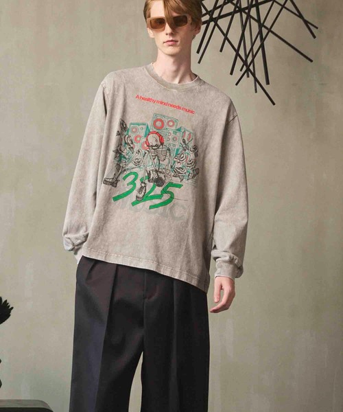 MAISON SPECIAL(メゾンスペシャル)の「《UNISEX》Artist Graphical Embroidery Prime-Over Crew Neck Long Sleeve T-Shirt/アーティストグラフィカルエンブロイダリープライムオーバークルーネックロングスリーブティーシャツ【MAISON SPECIAL/メゾンスペシャル】(Tシャツ/カットソー・メンズ・その他1/その他2/その他3/その他5/その他6/その他4・0/1/2)」の7枚目の写真
