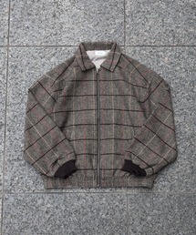 IO（イオ）（イオ）の「ATELANE / ツイードチェックボンバージャケット（ブルゾン）」