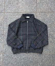IO（イオ）（イオ）の「ATELANE / ツイードチェックボンバージャケット（ブルゾン）」