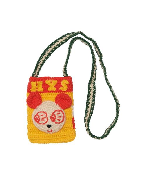 【ポケットがサコッシュになる！】 HYSTERIC GLAMOURバックパック 手編みミニサコッシュ（トートバッグ）｜HYSTERIC GLAMOUR