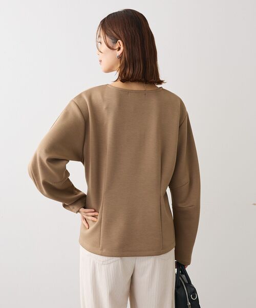 Sugar spoon（シュガースプーン）の「・SUGAR SPOON フォルムスリーブプルオーバー（Tシャツ/カットソー・レディース・チャコールグレー/ブラック/ベージュ/ボルドー・FREE）」の10枚目の写真