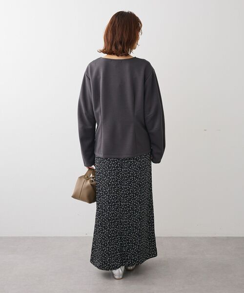 Sugar spoon（シュガースプーン）の「・SUGAR SPOON フォルムスリーブプルオーバー（Tシャツ/カットソー・レディース・チャコールグレー/ブラック/ベージュ/ボルドー・FREE）」の13枚目の写真