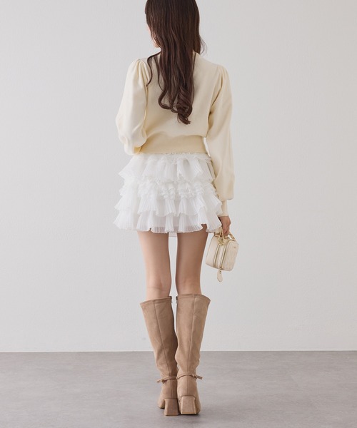 フリルティアードミニスカート（スカート）｜one after another NICE