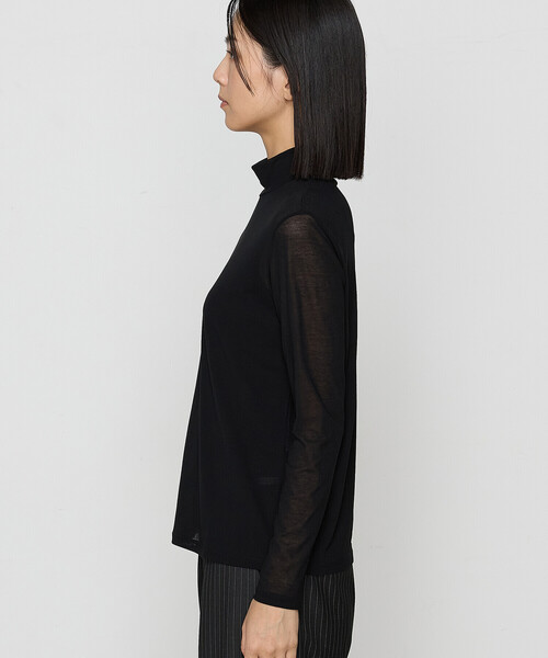 COMME CA（コムサ）の「強撚SZ天竺スーパーソフト プルオーバー（Tシャツ/カットソー・レディース・ブラック・11号/9号）」の10枚目の写真