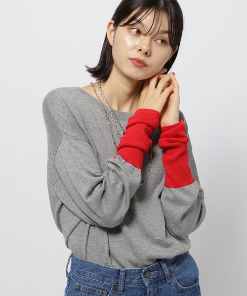 niko and...(ニコアンド)の「カシミヤ混配色ニットプルオーバー(ニット/セーター・レディース・ブラック/グレー/ネイビー・LARGE/MEDIUM)」の22枚目の写真