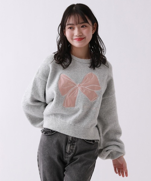 girly line】トキメキBIGリボンニット（ニット/セーター）｜repipi