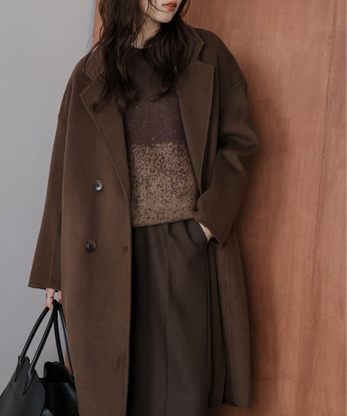 La-gemme（ラジェム）の「グラデーションニットプルオーバー（ニット/セーター・レディース・グレー/ピンク/ブラウン・フリー）」の14枚目の写真