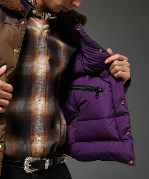 Rocky Mountain FeatherBed（ロッキー マウンテン フェザーベッド）の「Rocky Mountain Featherbed / ロッキーマウンテン 別注 クロップド ダウン（ダウンジャケット/コート・メンズ・ベージュ/ブラウン・44/40）」の14枚目の写真