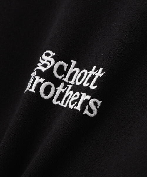 schott(ショット)の「Schott/ショット/B.S HOODED SWEAT/ブラックシープ スウェット パーカー(パーカー・メンズ・チャコールグレー/ホワイト・M/L/XL)」の13枚目の写真