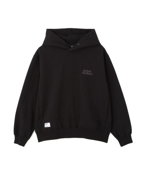 schott(ショット)の「Schott/ショット/B.S HOODED SWEAT/ブラックシープ スウェット パーカー(パーカー・メンズ・チャコールグレー/ホワイト・M/L/XL)」の15枚目の写真
