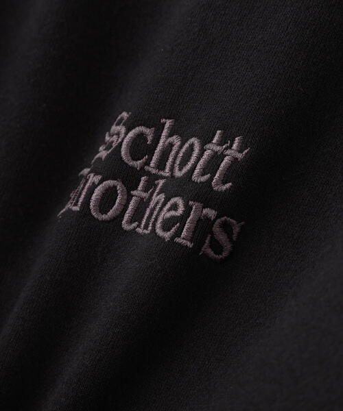 schott(ショット)の「Schott/ショット/B.S HOODED SWEAT/ブラックシープ スウェット パーカー(パーカー・メンズ・チャコールグレー/ホワイト・M/L/XL)」の17枚目の写真