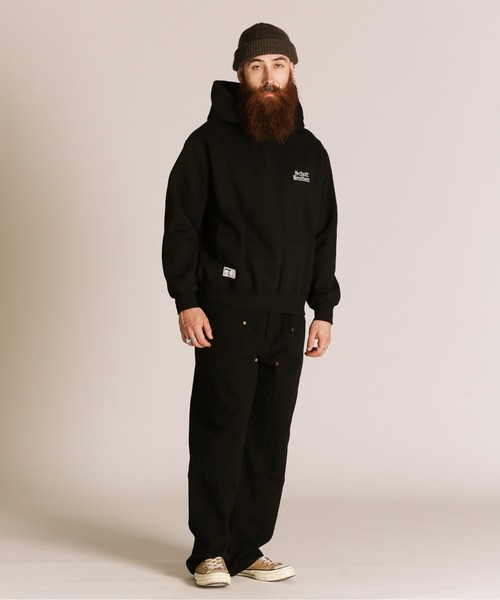 schott(ショット)の「Schott/ショット/B.S HOODED SWEAT/ブラックシープ スウェット パーカー(パーカー・メンズ・チャコールグレー/ホワイト・M/L/XL)」の10枚目の写真