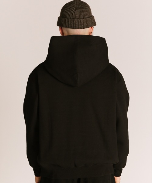 schott(ショット)の「Schott/ショット/B.S HOODED SWEAT/ブラックシープ スウェット パーカー(パーカー・メンズ・チャコールグレー/ホワイト・M/L/XL)」の4枚目の写真