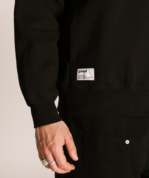 schott(ショット)の「Schott/ショット/B.S HOODED SWEAT/ブラックシープ スウェット パーカー(パーカー・メンズ・チャコールグレー/ホワイト・M/L/XL)」の8枚目の写真