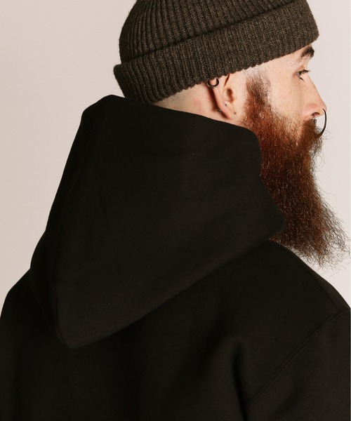 schott(ショット)の「Schott/ショット/B.S HOODED SWEAT/ブラックシープ スウェット パーカー(パーカー・メンズ・チャコールグレー/ホワイト・M/L/XL)」の9枚目の写真